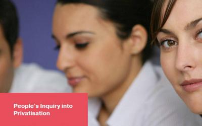 People’s Inquiry into Privatisation Launches