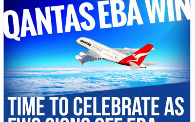 Today the Fair Work Commission approved ASU/Qantas EBA 11