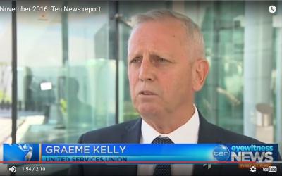 Ten News report: Graeme Kelly talks to Ten news about Members of Parliament Staff wages