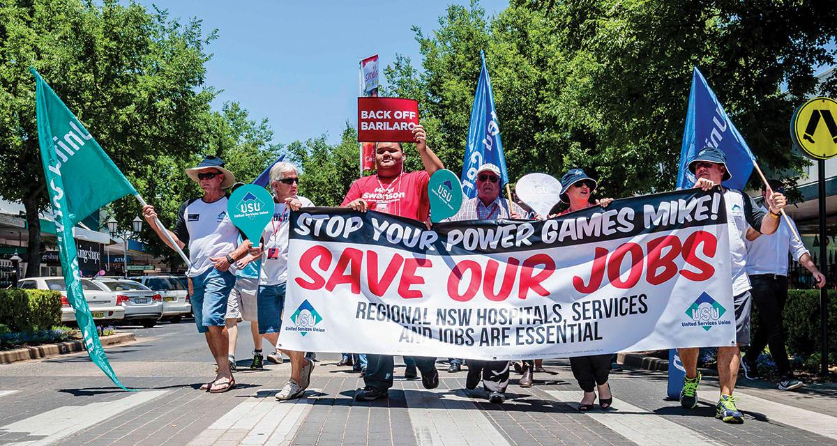 DUBBO: Hundreds rally to demand action by NSW Government to save regional jobs and services