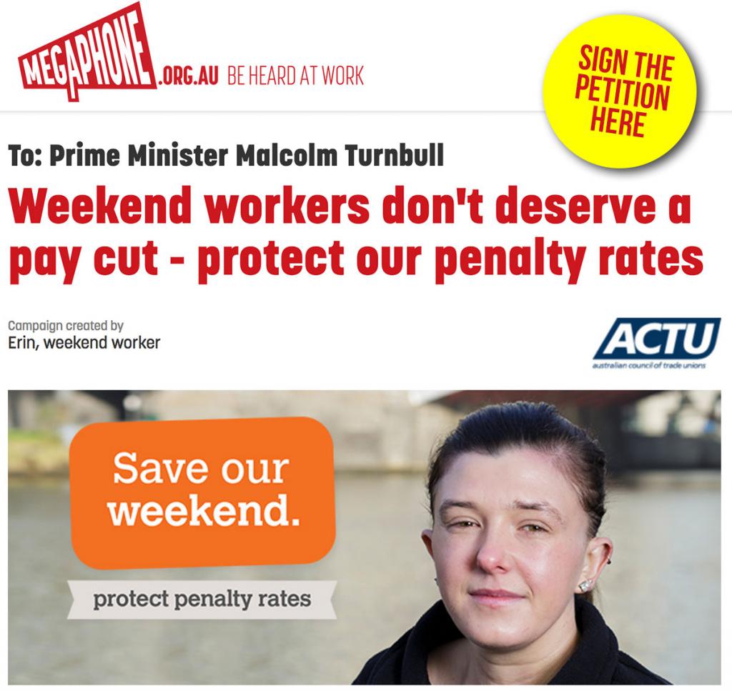 Protection for workers from penalty rates cut can be a
