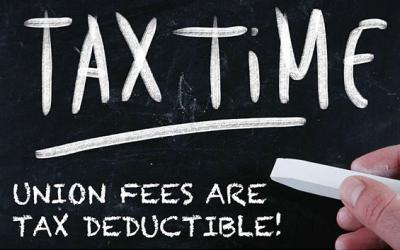 Tax time: Your union fees are tax deductible!