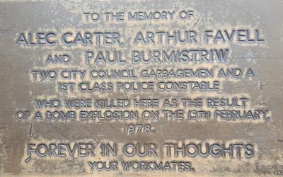 Memorial marks 40 years since three workers killed in Hilton Bombing terror attack
