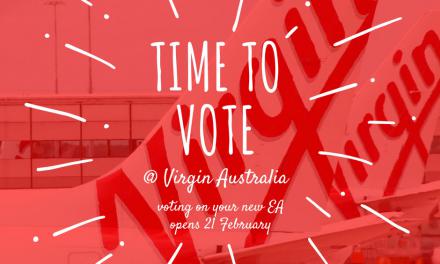 TIME TO VOTE YES AT VIRGIN AUSTRALIA