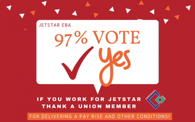 It’s a massive YES vote @ Jetstar