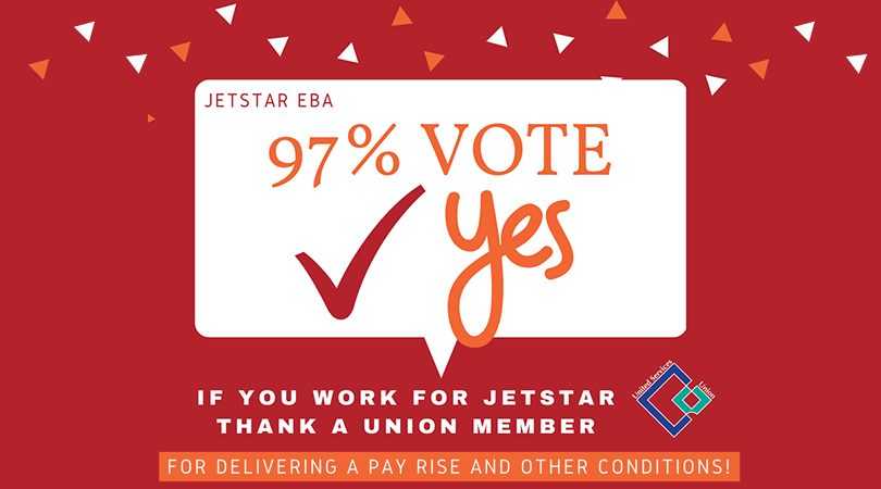 It’s a massive YES vote @ Jetstar