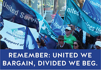 United we bargain divided we beg