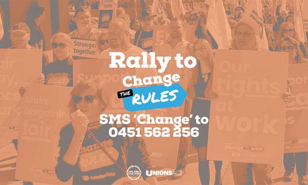 ACT Rally to Change the Rules: June 19