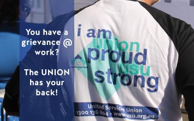 Your Award: You have a grievance @ work? The UNION has your back!