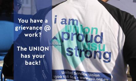 Your Award: You have a grievance @ work? The UNION has your back!