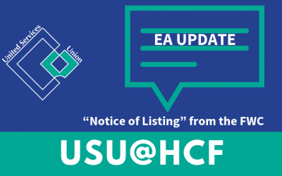 USU@HCF: FWC Notice of listing on EA