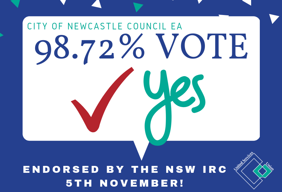 City of Newcastle Council EA: 98.72% ENDORSED & APPROVED