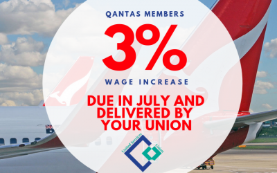 QANTAS EBA 11: Your next pay rise is due in July