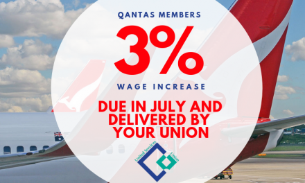 QANTAS EBA 11: Your next pay rise is due in July