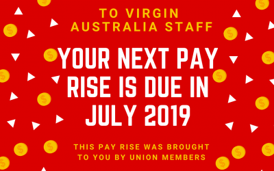 VIRGIN AUSTRALIA MEMBERS – Your next pay rise is due in July