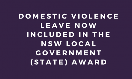 UNION WIN ON PAID FAMILY AND DOMESTIC VIOLENCE LEAVE