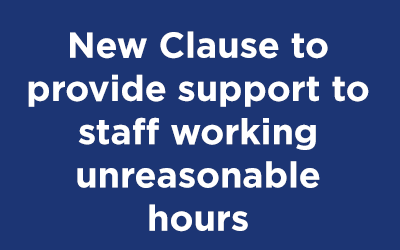 2020 NSW Local Government State Award: New Clause to provide support to staff working unreasonable hours