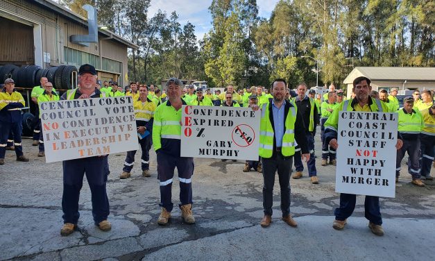 Unanimous “No Confidence” vote against Central Coast Council CEO and Executive Leadership Team