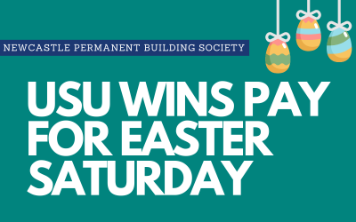 USU@NPBS: UNION WINS PAY  FOR EASTER SATURDAY