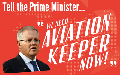 Rally for AviationKeeper: Send Scott Morrison a message!