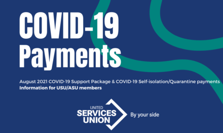 August 2021 COVID-19 Support Package: Information for USU/ASU members