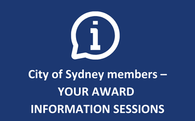 City of Sydney – AWARD INFORMATION SESSIONS
