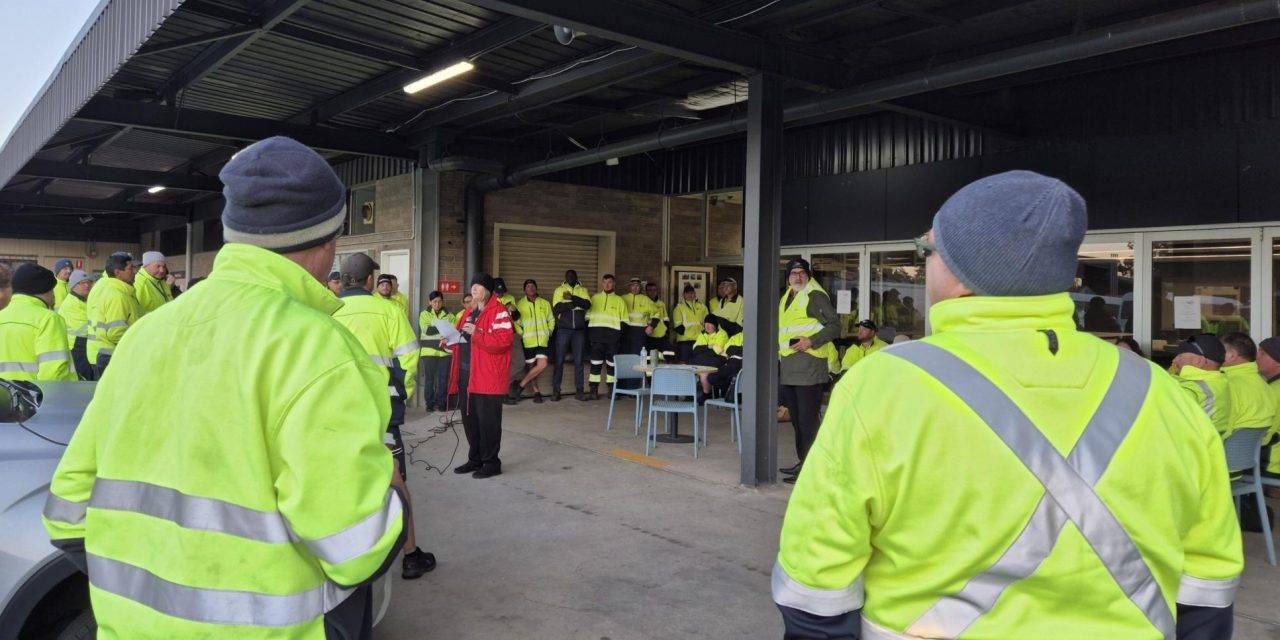 Members refused to leave the yard at Blacktown Council