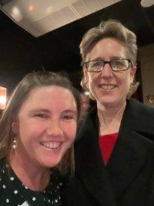 Sinead with ACTU Secretary Sally McManus: Sinead was able to assist the ACTU and speak to important Senators and Ministers about the first tranche of Industrial Relations Reforms
