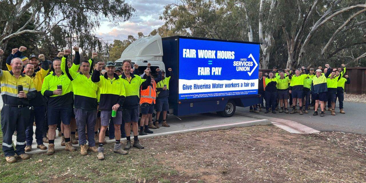 USU WIN: Award Win Secured at Riverina Water Following Dispute and Industrial Action