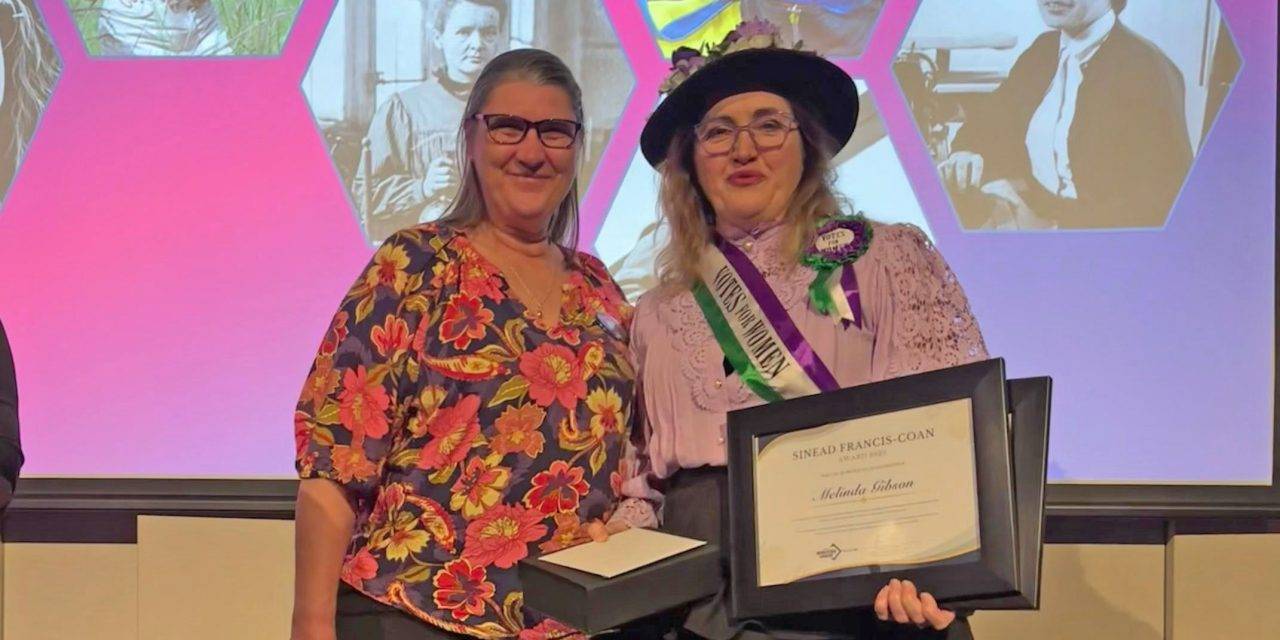 Melinda Gibson, Winner of the 2025 Sinead Francis Coan Award for Outstanding Female Delegate in the Energy, Utilities, Private Sector, Airlines Sectors
