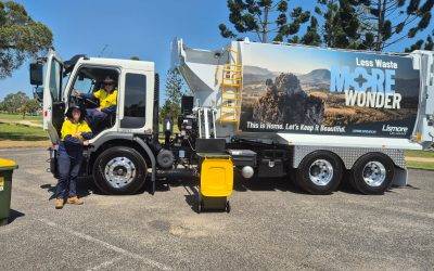 Wheelie big news: Lismore City Council receives first of eight new garbage trucks