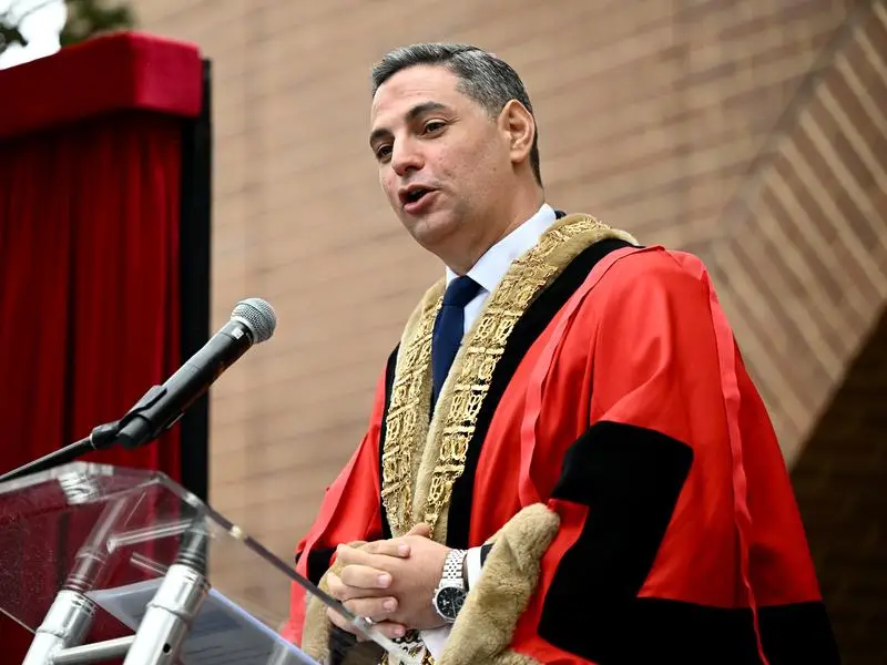 Liverpool mayor Ned Mannoun has been accused of bullying and intimidating council staff. Photo: Bianca De Marchi/AAP PHOTOS