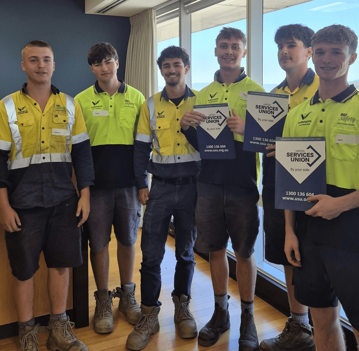 This cohort’s outdoor apprentices – union proud and union strong! 