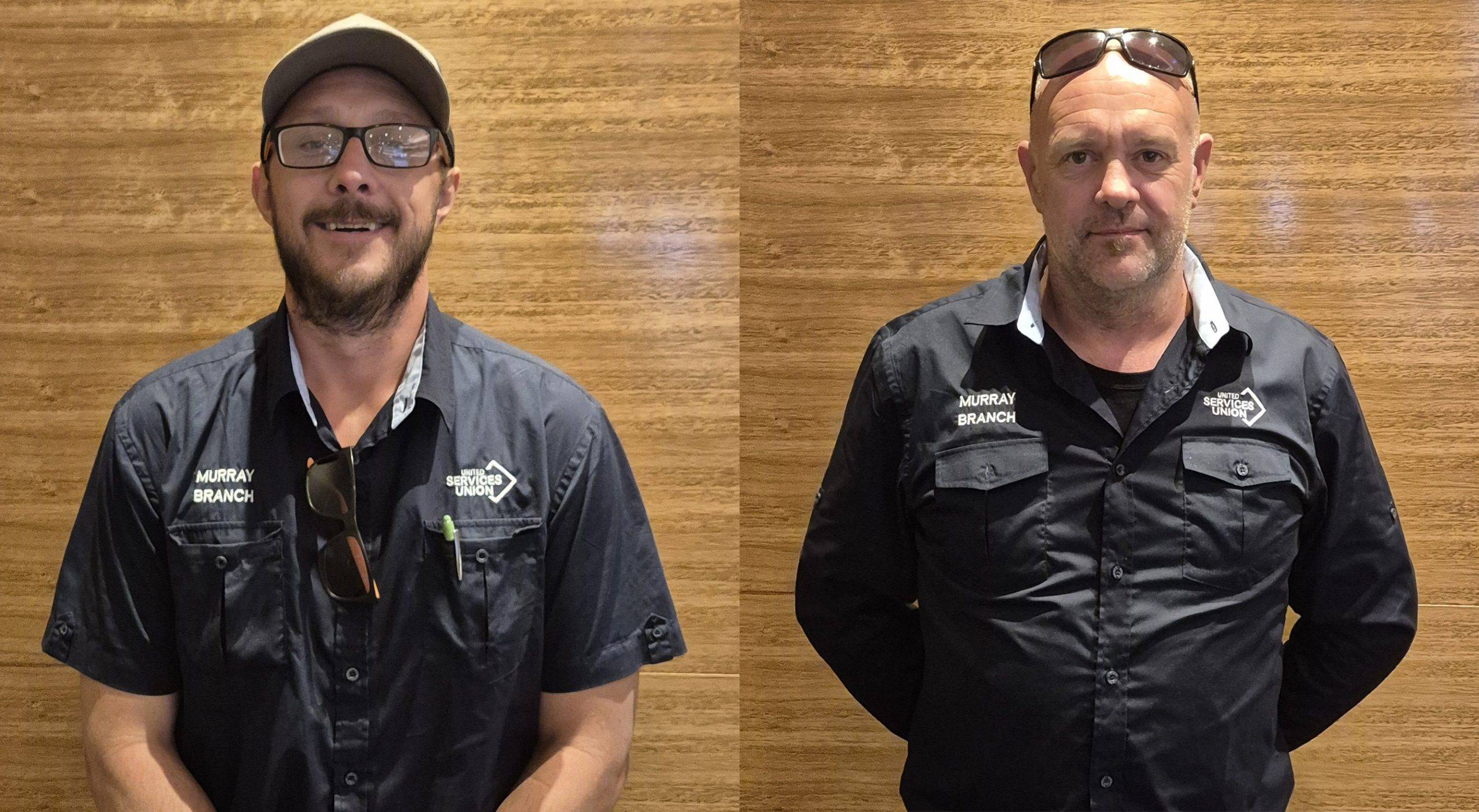 Left: Hardworking Delegate Scott Henderson, of Greater Hume Shire Council. Right: Hardworking Delegate Aaron Dixon, of Greater Hume Shire Council
