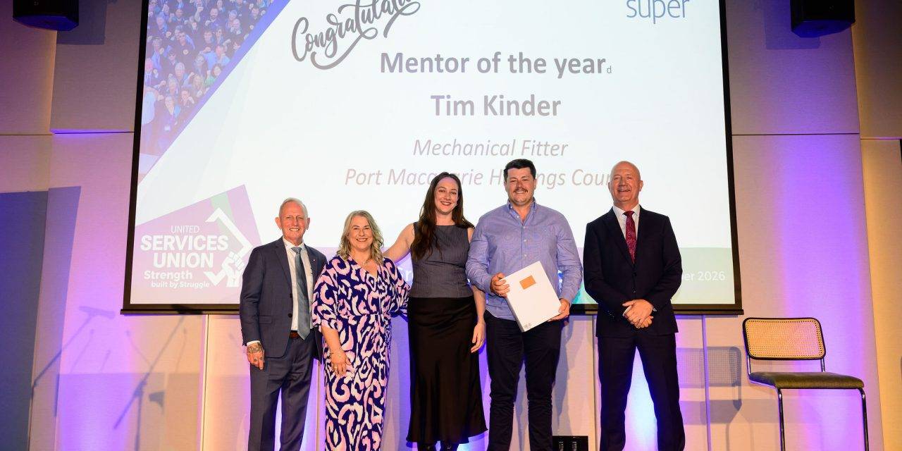 More than a tradesperson: Tim Kinder wins Mentor of the Year