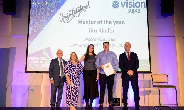 More than a tradesperson: Tim Kinder wins Mentor of the Year